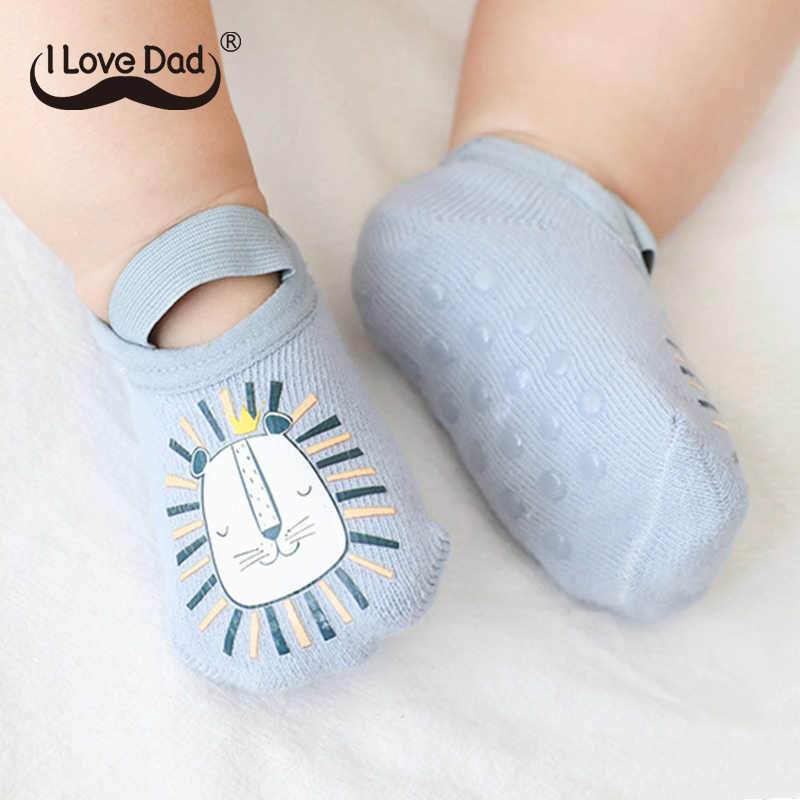 

Cartoon Print Baby Socks Spring Autumn Newborn Baby Girl Boy Anti Slip Socks Soft Cotton Infant Toddler Short Ankle, Color 2