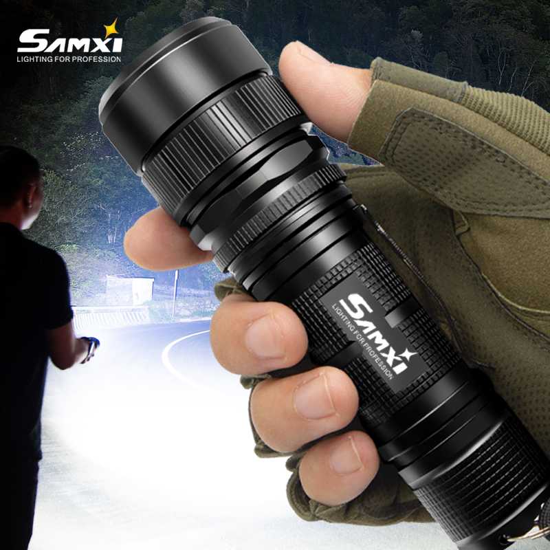 

Flashlights Torches Samxi High Power Rechargeable LED XHP70.2 Tactical With 26650 Battery Lantern For Camping Riding