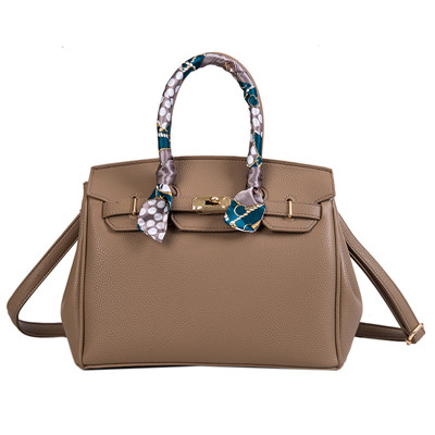 

Designer- Women Handbags Scraf Leather Shoulder Messenger Bags Large Capacity Crossbody Bag For Women, Dark gray