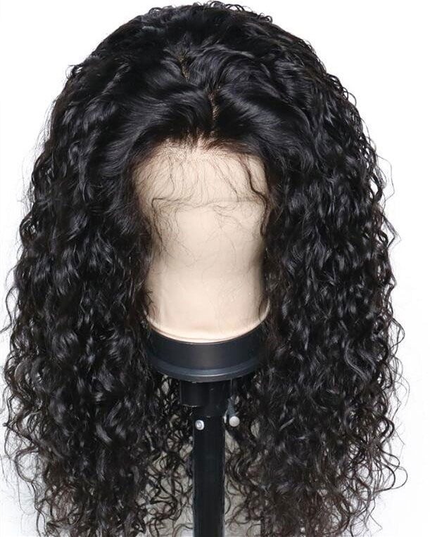 

250 Density Curly 13x6 Lace Front Wig Human Hair Wigs Pre Plucked Baby Hair Black Women Atina Queen Brazilian Remy Lace Front, Natural color