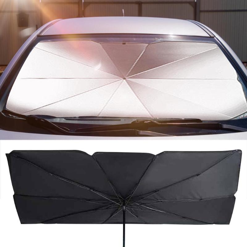 

Car Windshield Sun Shade UV Rays And Heat Sun Visor Cover Protector Foldable Reflector Umbrella Portable Outdoor Umbrella