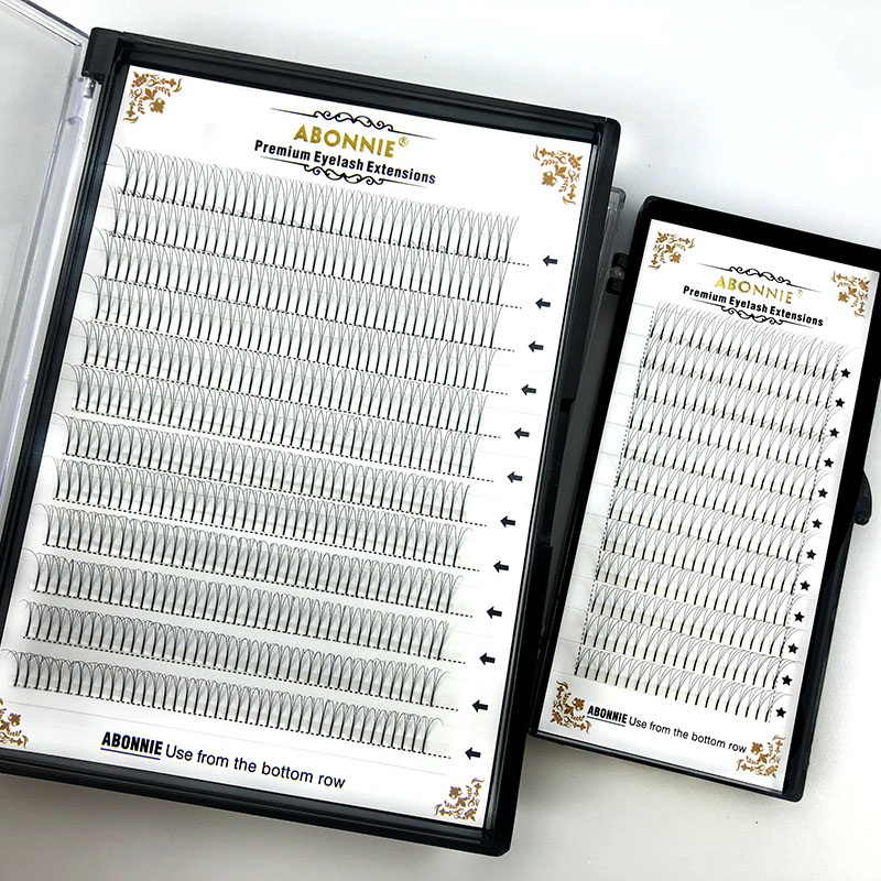 

ABONNIE Premade Volume Fans Lash Russian Volume Professional Eyelash Extensions C/D Curl Eyelash Extension Faux Mink 3D/4D/5D/6D