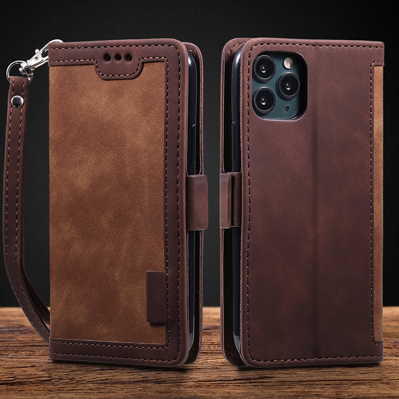 

Splice Flip PU Leather Cases For iPhone SE 11 Pro Max 6 6s 7 8 Plus X 10 Wallet Book Cover, Mix colors