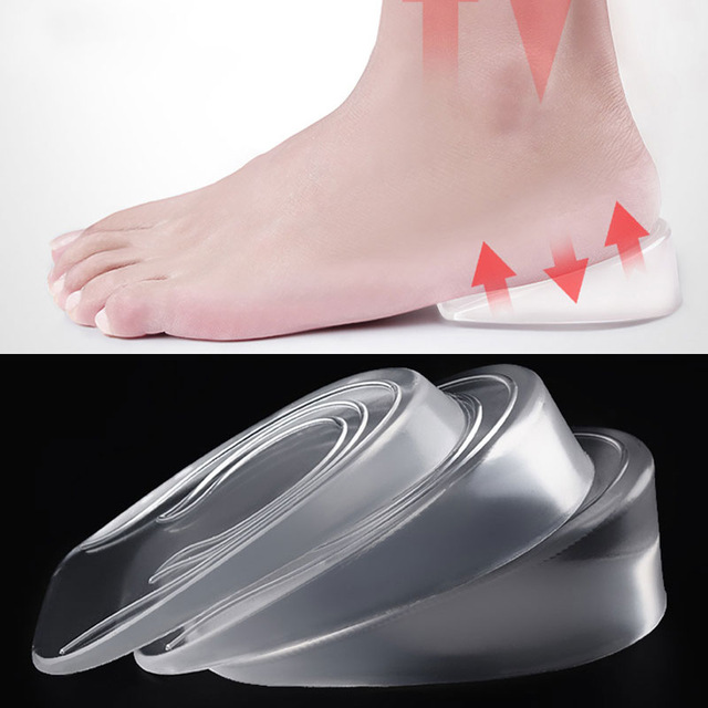 

Cheap Hot Sale Unisex Invisible Height Increased Insoles Men Women 1-3cm Semelle Gel Height Increase Insole Silicone Insoles Shoe Pad