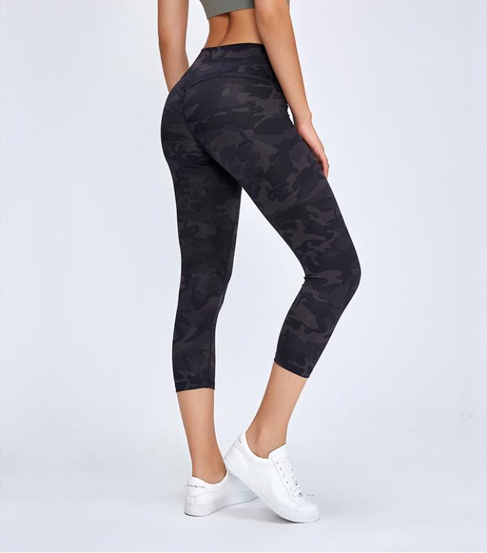 

Women Camouflage Print Yoga Leggings For Gym Sport Wear Stretchy Leggings Women Fitness Workout Soft 7/8 length Seamless Pants