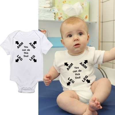 

You Can Do This Dad Baby Summer Short Sleeve Rompers Cute Letter Printed Boys Girls Casual Playsuit Fashion Jumpsuit Babe Onesie, Null-srpwh-