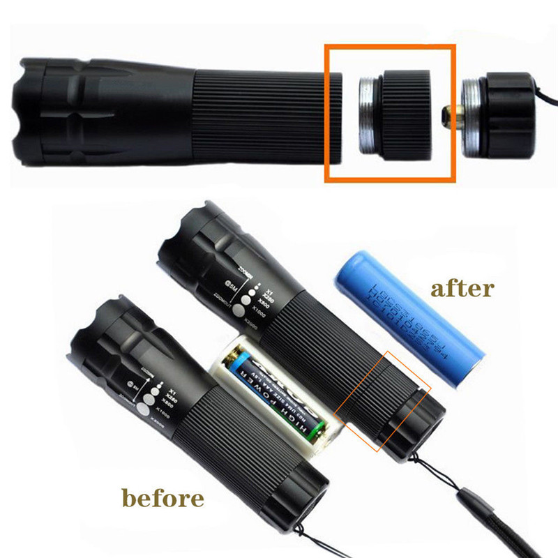 

2020 Hot Extension Tube For Torch 18650 Battery Extended Lengthen Fitting
