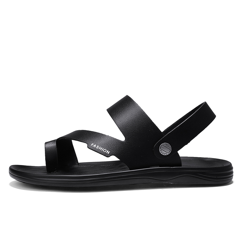 

male for em genuine hombre flat slippers homme vietnam sandalhas on samool white sandale sandals rubber hollow footwear men 44, Black