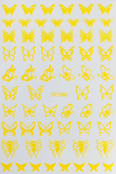 

2020 new 11 mixed color laser manicure stickers, Xf3360