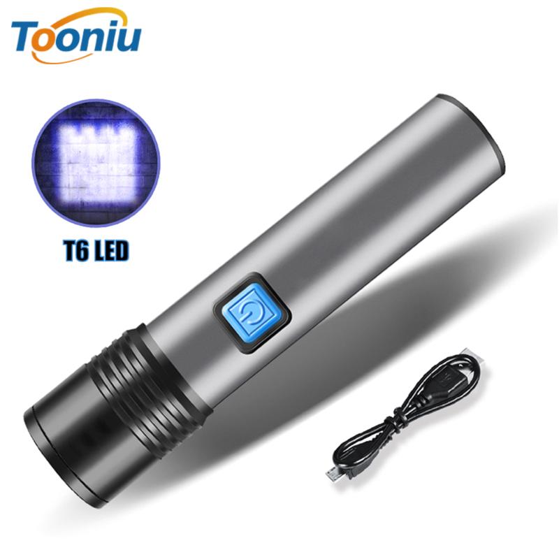 

USB Rechargable Mini LED 4 Modes Waterproof Torch Zoom Stylish Portable light Suit for Night Lighting