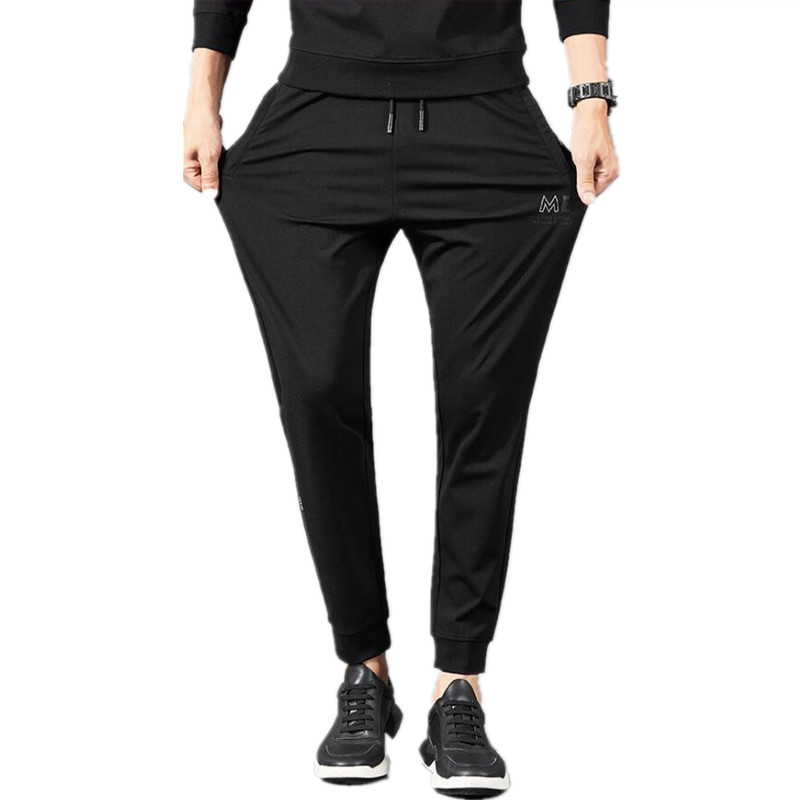 

High quality large size Trousers Men Pants Clothes Elasticity Casual Loose pants Male Sweatpants fat Trousers, Black