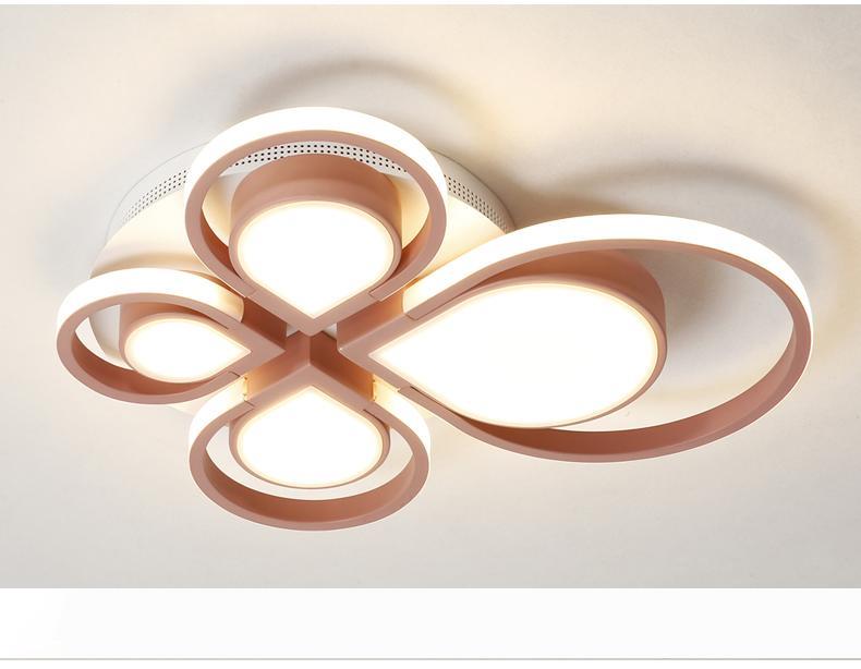 

Modern blue or pink LED Ceiling Light Remote control light fixture living room illumination kids bedroom lamp Novelty luminaire