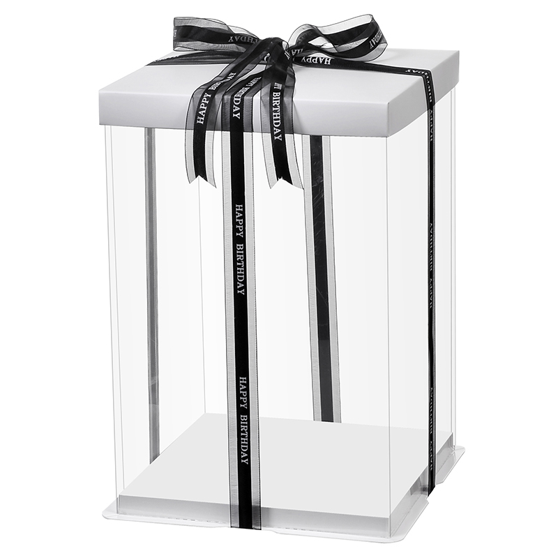 

KCCB plastic transparent cake box Custom Cake Box plastic free shipping sample for birthday