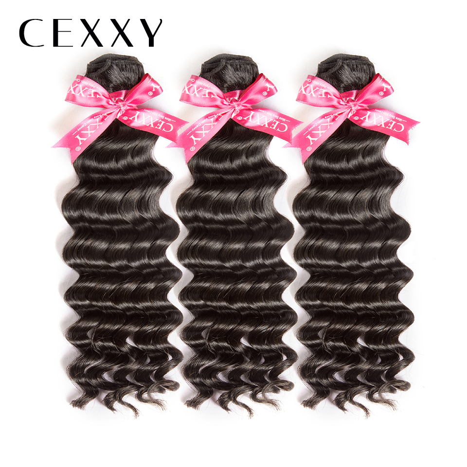

CEXXY] OneCut Hair Natural Wave 8"-30 Inch P Brazilian Virgin Hair Natural Color 100% Human Hair Bundles 1/3/4 Pcs Bundles, Black