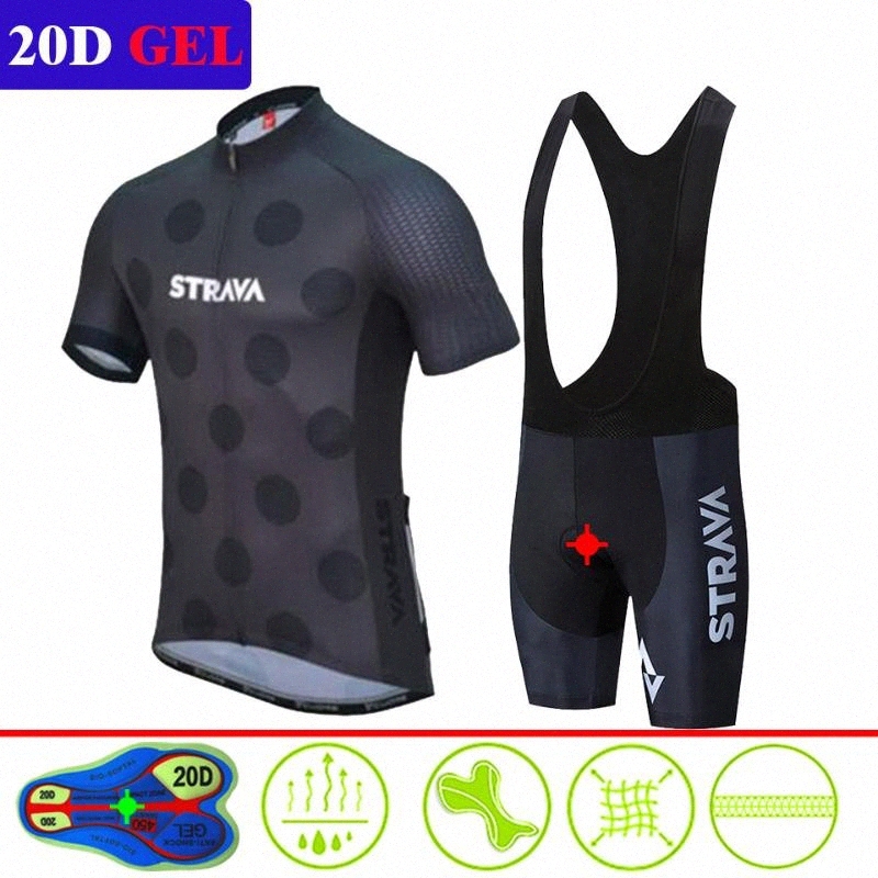 

2020 2020 STRAVA Pro Team Cycling Clothing Set Bicycle Short Sleeve Mens Cycling Jersey Kits Summer Breathable PxLW#, 14