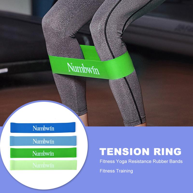 

4pcs Training Fitness GYM Exercise Gym Strength Resistance Bands Pilates Sport Rubber Fitness Bands Crossfit Workout Equipment, As pic