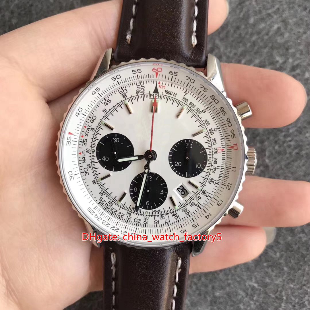 

6 Style Best Version Watch JF Maker 43mm Chronometer AB012012/BB01 Chronograph Working Swiss ETA 7750 Movement Automatic Mens Men's Watches