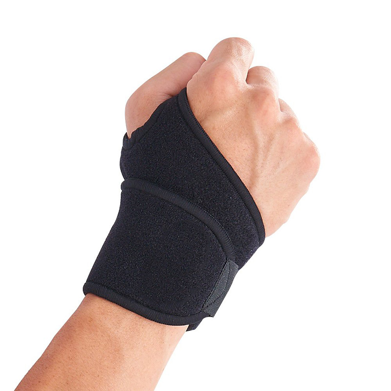 

Wrist Support, Fully Adjustable Universal Strap - Relieves Joint Pain, Sprains and Strains, Joint Instability, Wrist Tendonitis, Black