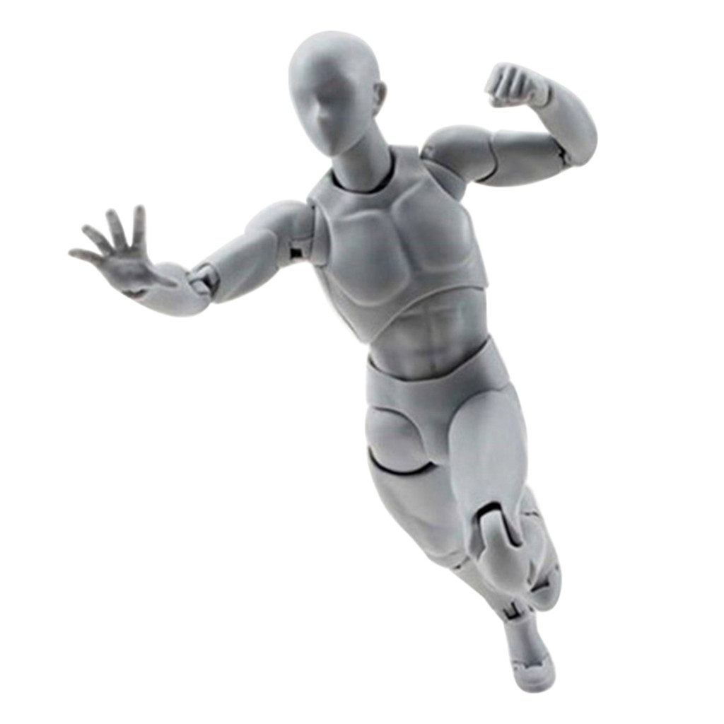 13cm Action Figure Toys Artist Movable Male Female Joint Figure PVC