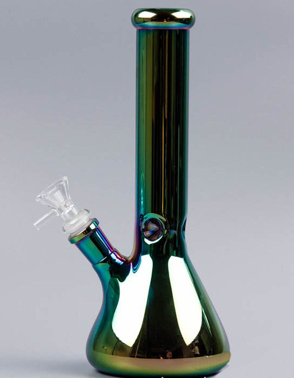 

Vintage 10inch Rainbow Glass Water Pipe glass bong hand made with bowl use for smoking free shipping