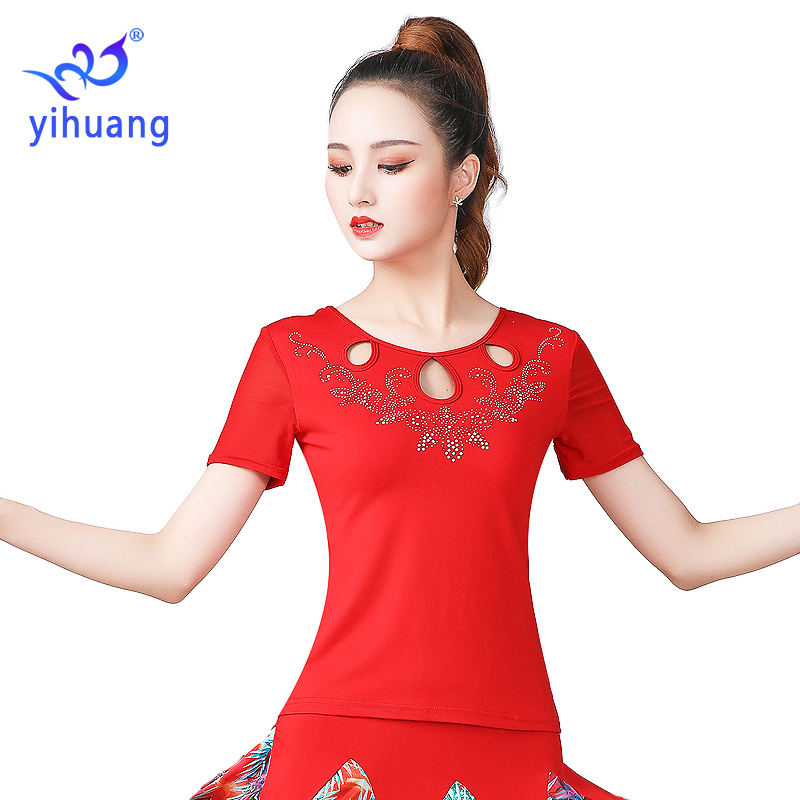 

High Quality Ballroom Blouses Women New 2020 Latin Dance Practice Tops Modern Standard Costumes Performance Wear Clothing, Black