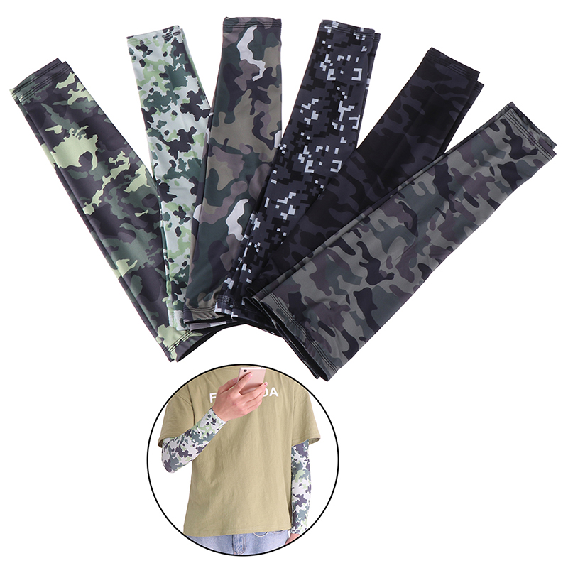 

1 Pair Protection Cycling Arm Warmers Sports Bicycle Camouflage Sleeves Sunscreen Fishing Camping Arm Covers