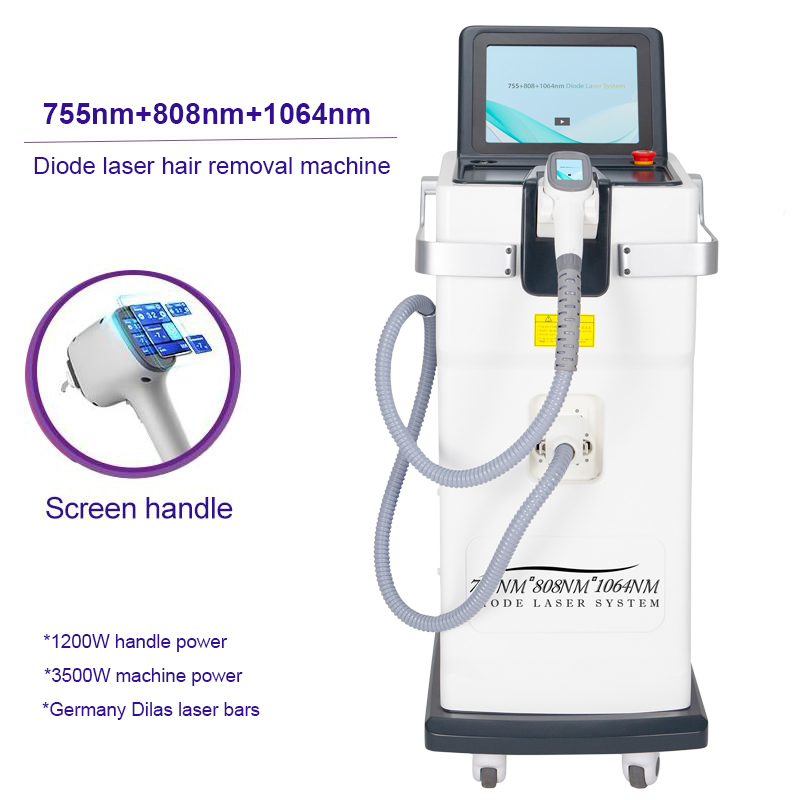

755 808 1064 diode laser hair removal machine for women men 30millions fast permanent hair removal machine painless free shipping