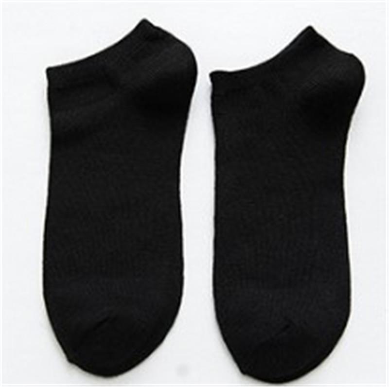 

Designer Socks Mens Comfortable Casual Solid Color Socks Fashion Breathability and Sweat Absorption Ankle Socks Mens, Black
