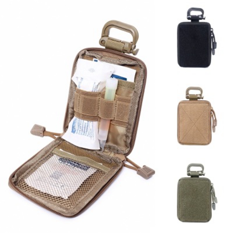 

Tactical Molle Pouch Range Bag Organizer Pouch Wallet Small Bag Outdoor Hunting Accessories Vest Equipment, De