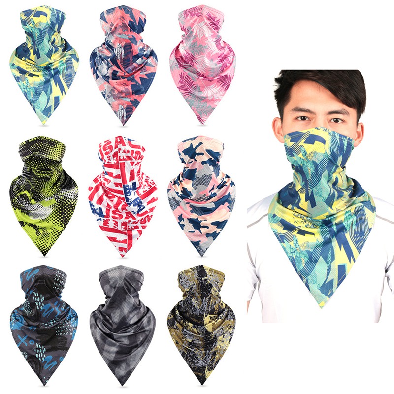 

Outdoor Cycling Ice Silk Multi Functional Anti-UV Quick Dry Breathable Moisture Wicking Wristband Hairband Cap Scarf Z