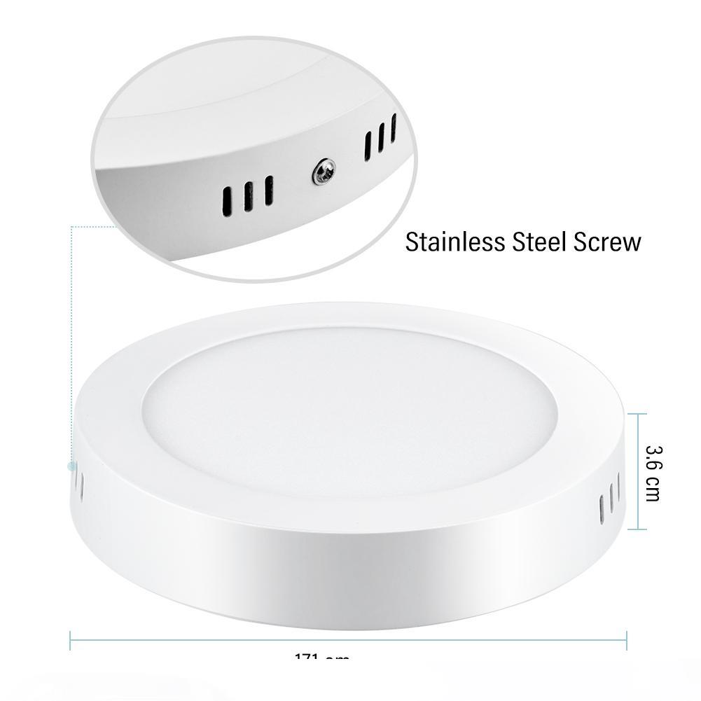 

LED Panel Light 12W 220V Surface Ceiling Downlight AC85-265V Round Modern Ceiling Lamp Fixture for Indoor Home Lighting