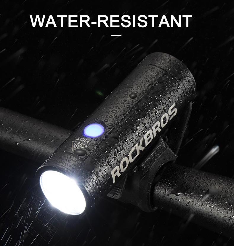 RockBros 800 Lumen USB Rechargeable Bicycle Head Front Light LED Flashlight Lamp