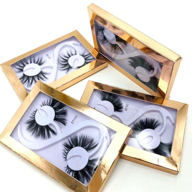 

NEW 2pair Mink Eyelashes 25mm Lashes Fluffy Messy 3D False Eyelashes Dramatic Long Natural Lashes Makeup Mink