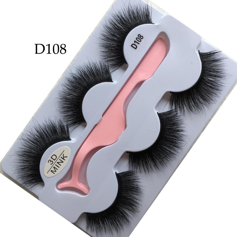 

Mink Eyelashes 100% Cruelty free Handmade 3D Mink Lashes Full Strip Lashes Soft False Eyelashes Makeup Wholesale