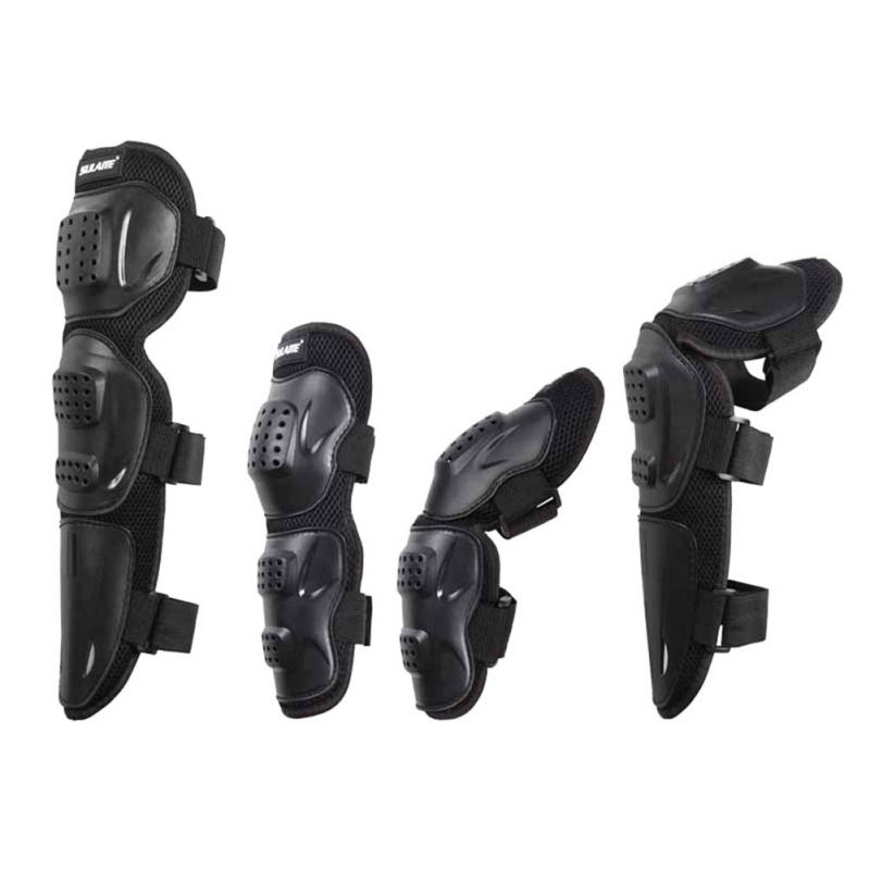 

New 4pcs/set Elbow Knee Sleeve Pad Breathable Adjustable EVA PE Shell Arm Leg Protective Guard Protector Motorcycle Accessories