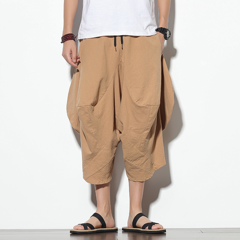 

Harem Pants Men 2020 Summer Harajuku Track Pants Cotton Men Joggers Korean Fashion Casual Trousers 5XL Dropshipping, Khaki