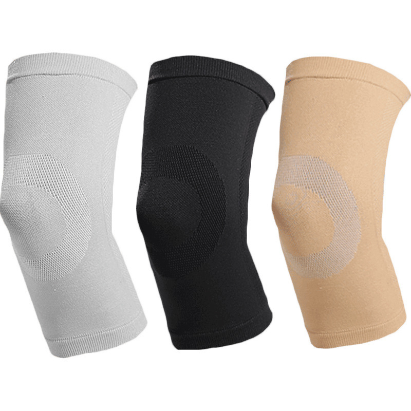 

1 Pair Ultra-thin Sports Knee Pads Breathable Nylon Compression Knee Support Sleeve Wraps for Volleyball Basketball Kneepads, Skin color(2pcs)