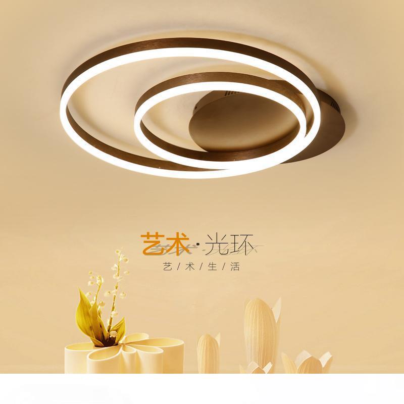 

New Modern LED ceiling lights for living room Bedroom lamp ceiling brown Aluminum Round LED Ceiling Lamp lamparas de techo bedroom light