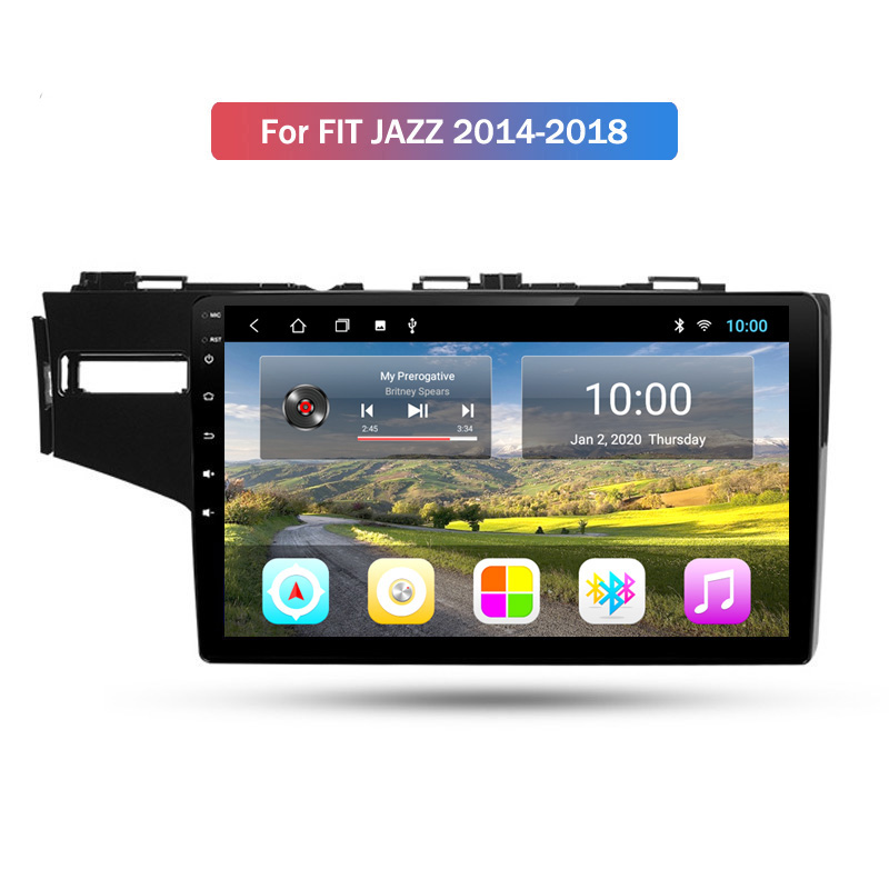 

2 Din Android 10 Inch Car Radio Video Touch Screen 2GB+32GB Stereo for Honda JAZZ 2014-2018