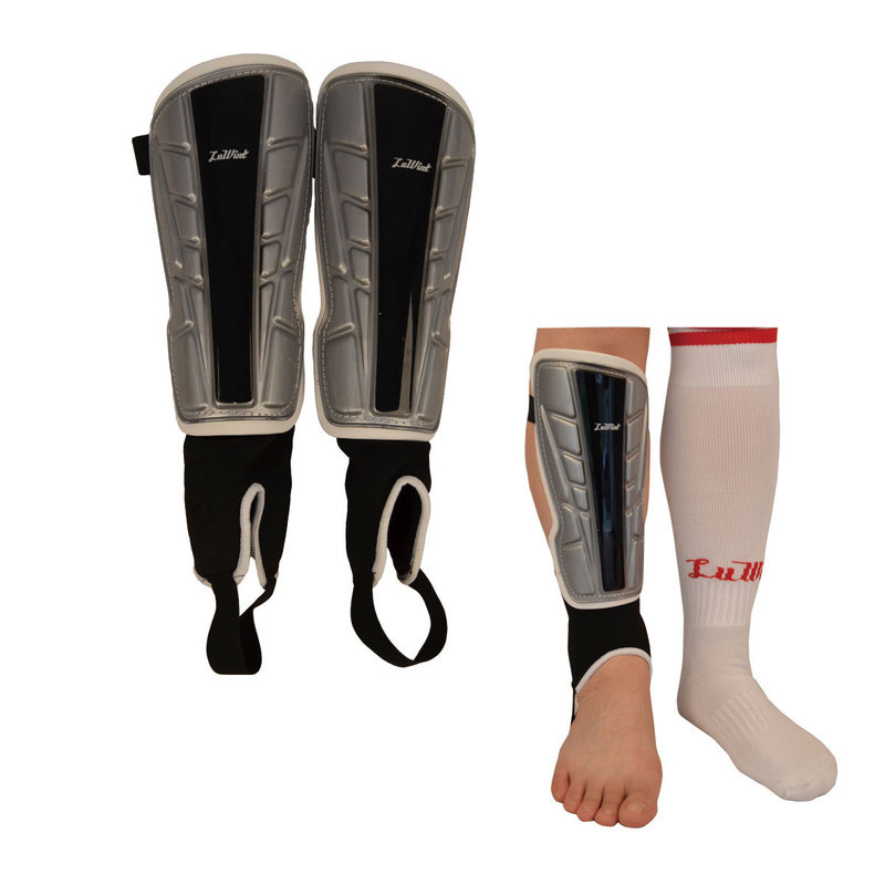 

1 pair Leg Pads Shin Guard Calf Protector Plate for Karate Football Soccor Kick Boxing Sports Legs Warmer Shields Belt Socks, No ankle protector