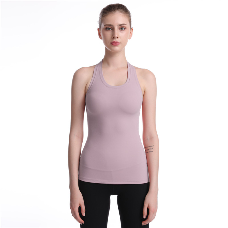 

High Quality Yoga Tank Tops Gym Yoga Vest Women Breathable Workout Fitness Tank Tops Nylon Athletic Sport Sleeveless Shirts, Grey