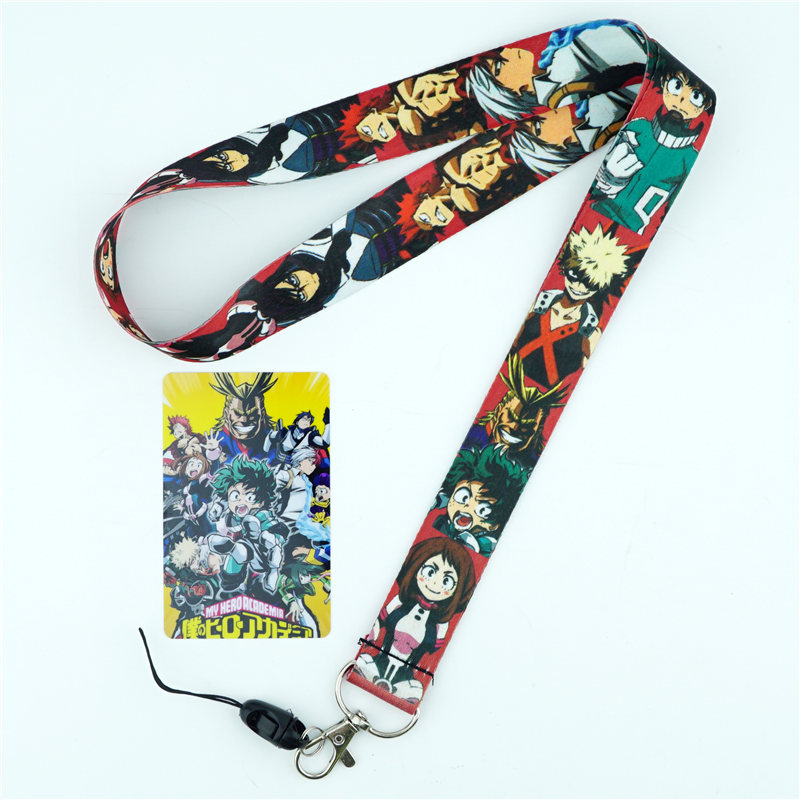

Anime My Hero Academia Boku No Hero Academia Neck Strap Lanyards ID Card Mobile Phone Strap USB Badge Holder Rope KeyChains 01N