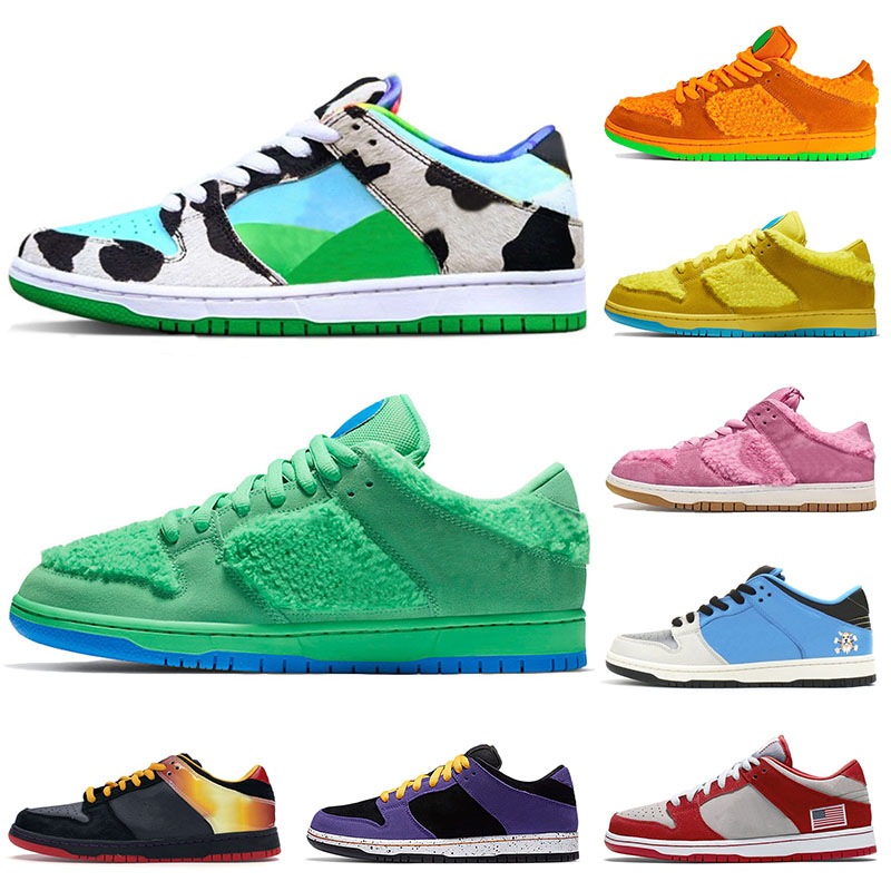 

2020 Top quality Chunky Dunky Green Bears women mens running shoes sb low Sashiko shoes dunk Instant Skateboards sneakers trainers, A10 doernbecher 36-45
