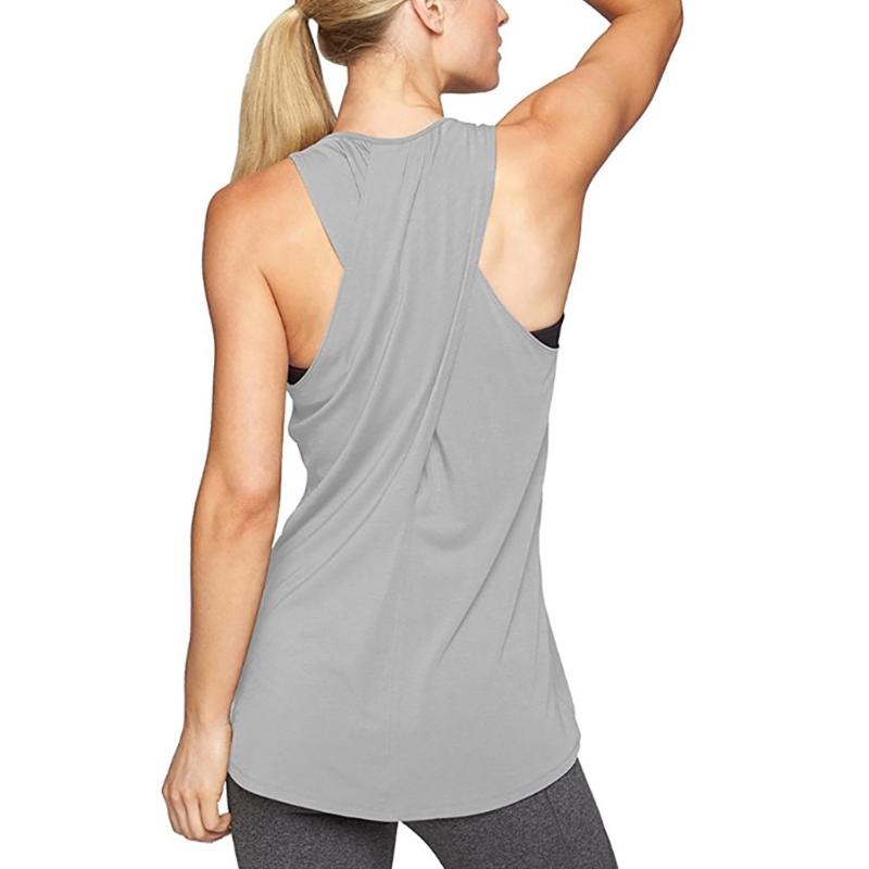 

Women Training Yoga Gym Waistcoat blouses Running Jogger Sport Vest Tops Casual Ladies Sportwear t Tank Tops For Female#30, Black