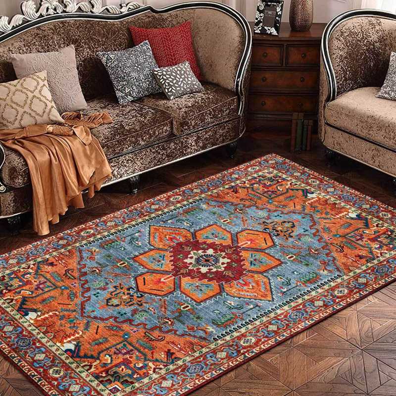 

Persian Style Area Rugs Living Room Bedroom Floor Mat Non-Slip Retro Boho Morocco Geometric Home Decor Kitchen Hallway Carpets, Carpet1