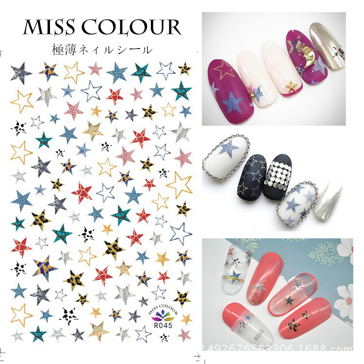 

Japanese marbled personalized phototherapy nail art nail stickers decals