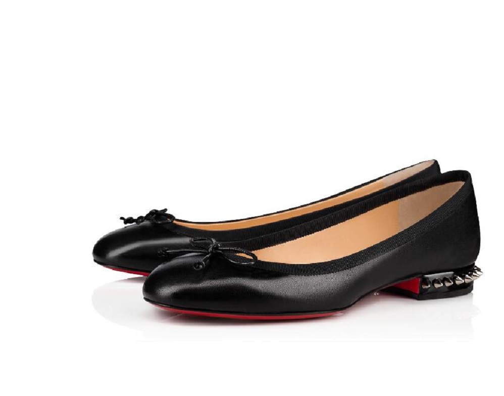 

Summer dresses bow classic ballet flat black Shoes shiny leather party Red drress bottom Flats gorgeous women shoes Toes Pumps