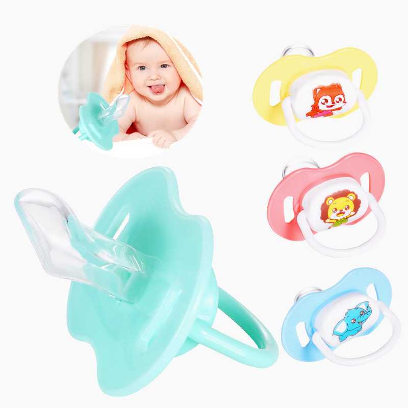 

Cute Infant Baby Nipple Grade Silicone Pacifier Round Head Infant Newborn Soother Orthodontic BPA Free Safe Teether Care