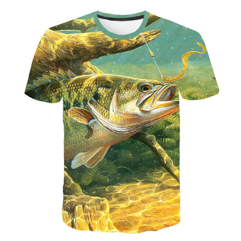 

2020 new men leisure 3d printing t shirt, funny fish pattern printed men' and women' tshirt Hip hop T-shirt Harajuku Dropship, Tx-133