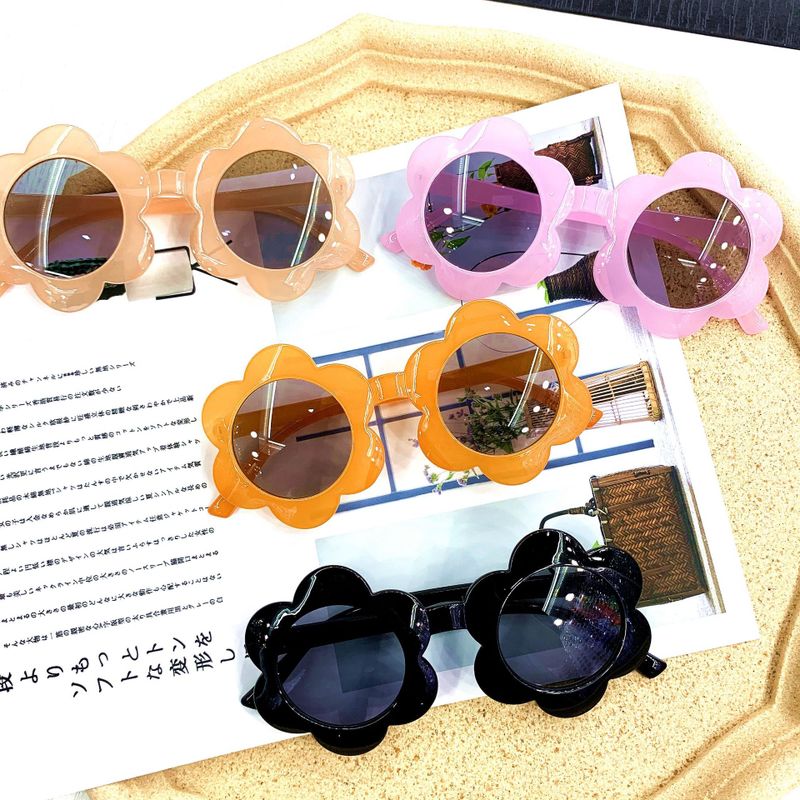

New personalized floret children's Sunglasses versatile flower frame glasses 1568 cute baby Sunglasses